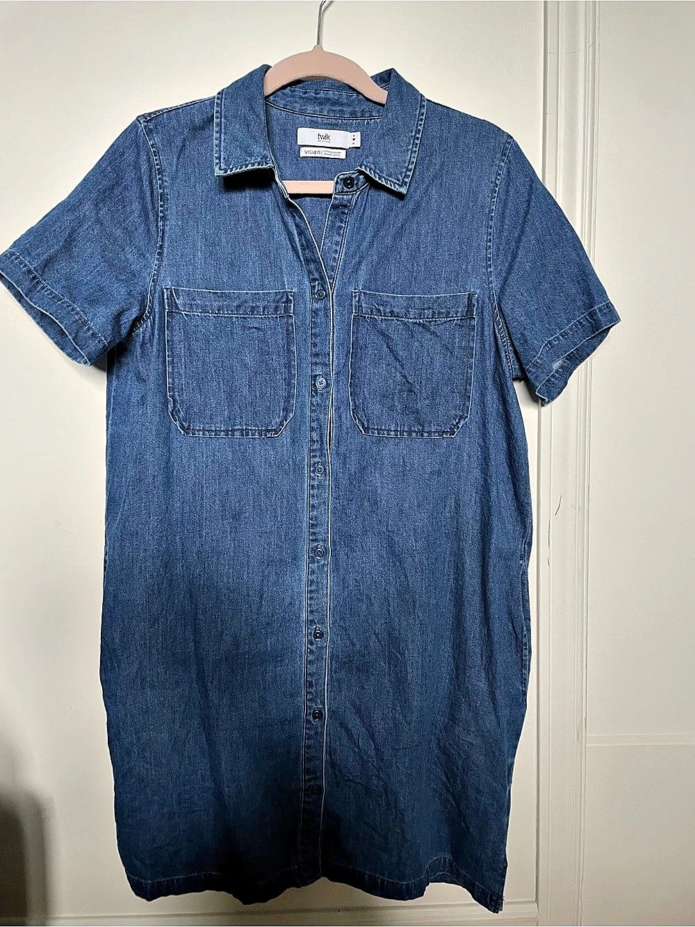 twik Blue Denim Mini Dress